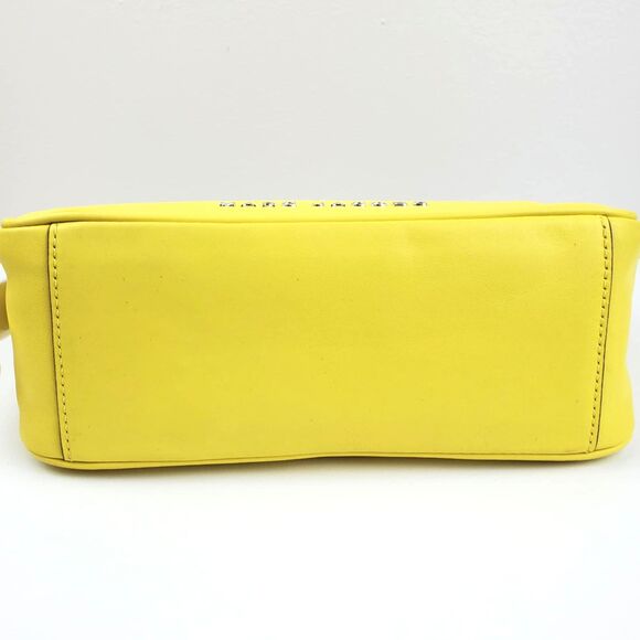 Marc Jacobs Calfskin Tempo Baguette Shoulder Bag Purse Meadowlark Yellow NEW - Picture 6 of 11